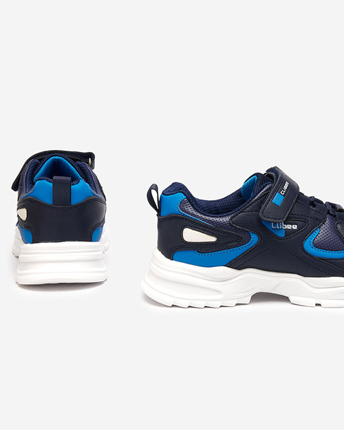 Чорні дитячі кросівки з червоними елементами Pella