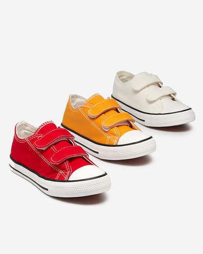 Червоні дитячі кеди на липучках Bovis