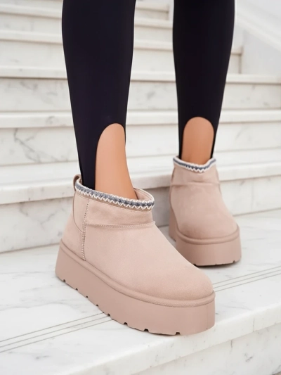 Royalfashion Dámské krátké boty a'la snow boots Xoalla