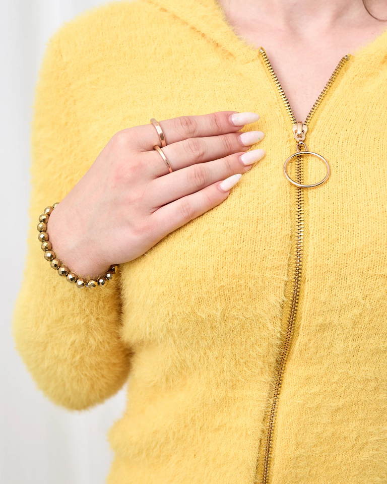 Royalfashion Dámská mikina ve žluté barvě