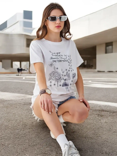 Royalfashion dámská bavlněná blůza s nápisem