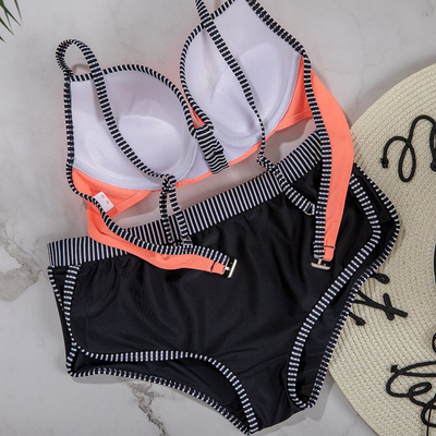 Oranžové dvoudílné plavky - Spodní prádlo