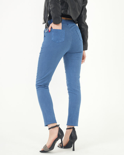 Dámské tmavě modré skinny treggings - oblečení