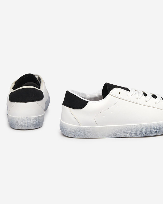 Bílé a černé sportovní tenisky pro ženy Asufi- Footwear