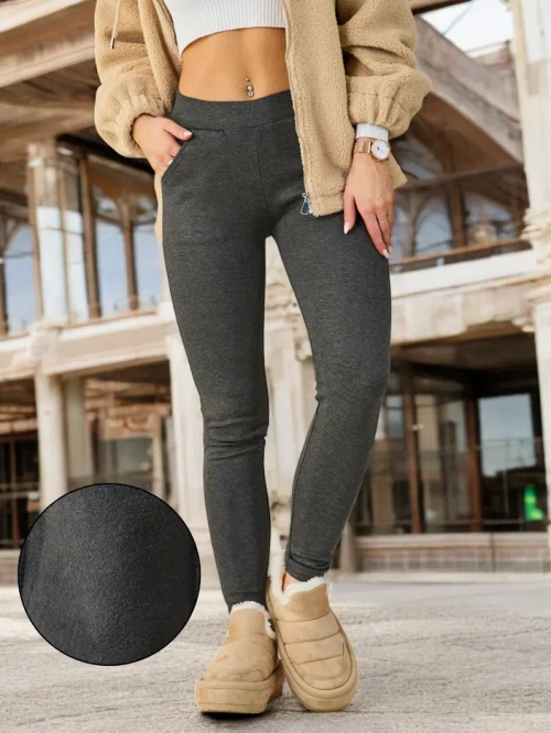 Royalfashion Жіночі теплі бавовняні легінси