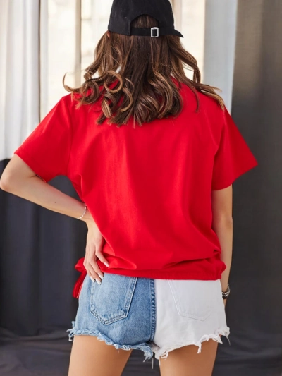 Royalfashion Dámské bavlněné tričko LOVE s kamínky