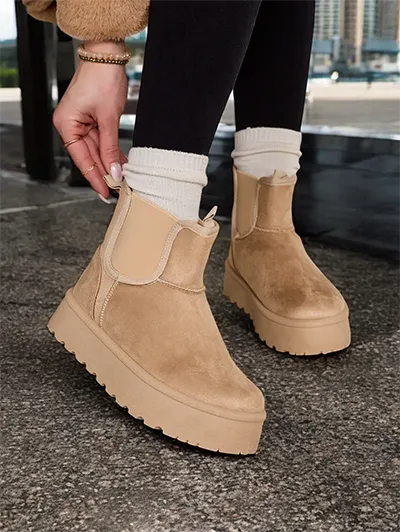 Royalfashion Krátké dámské zimní boty Vierris