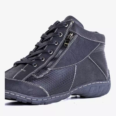 OUTLET Чорні утеплені жіночі чоботи Tarbes - Взуття