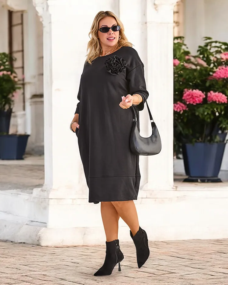 Dámský svetr šaty Royalfashion