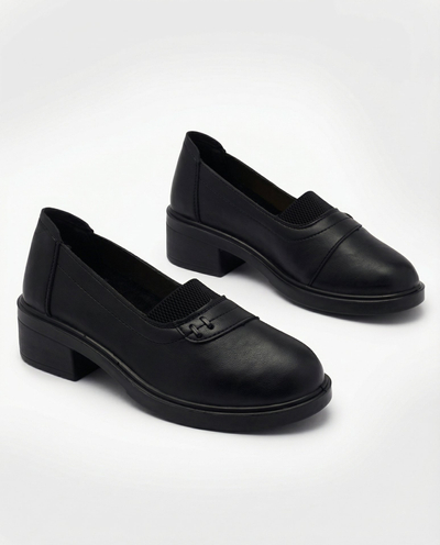 Černé dámské mokasíny Nasannae - Obuv