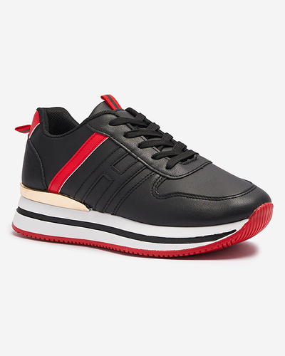 Чорні жіночі спортивні туфлі на платформі Ajiha - Взуття