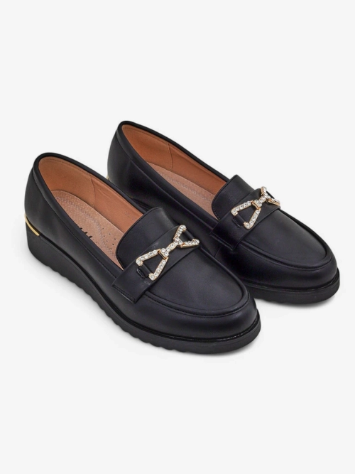 Royalfashion Жіночі мокасини на низькому підборі Leffo