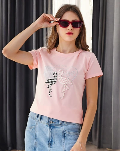 Royalfashion Dámské bavlněné tričko Flaming Love