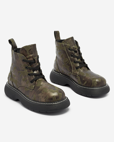 Зелені жіночі мокасини Moreore - Взуття