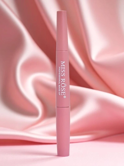 Rtěnka a konturovací tužka na rty 2-v-1 Rose Nougat