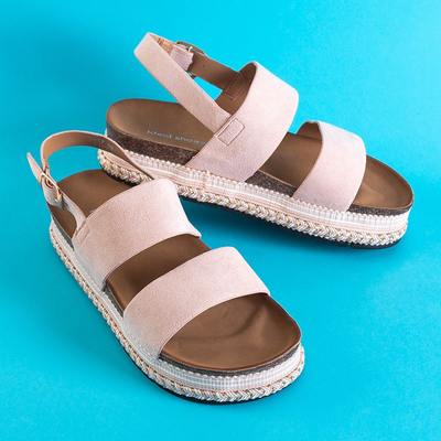 Růžové dámské sandály na platformě Kodenia - Obuv