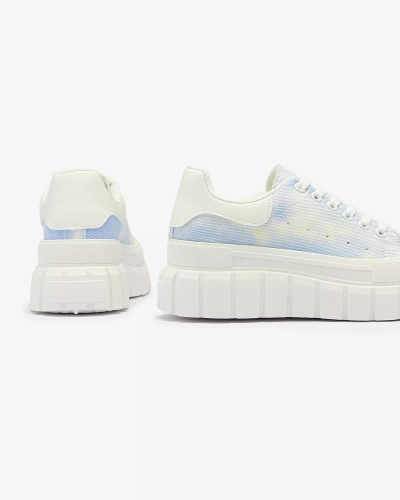 Modré dámské tenisky s potiskem Lonoll- Obuv