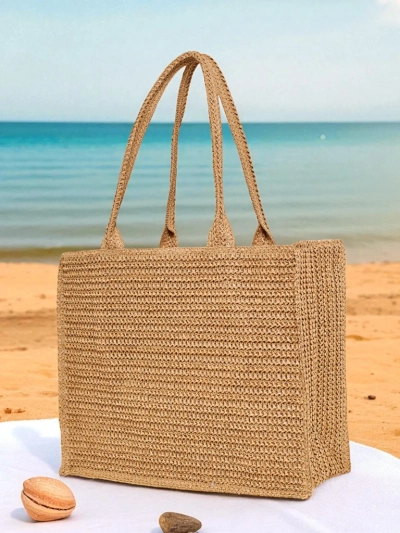 Royalfashion Velká dámská slaměná kabelka Ariadne Raffia