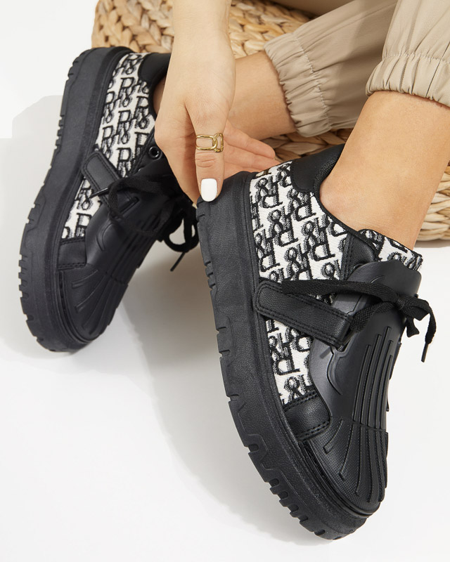 Dámské černé sportovní tenisky s potiskem Ibibis - Obuv