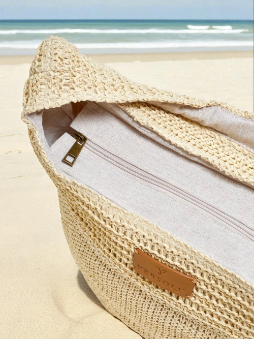 Royalfashion Велика солом'яна жіноча сумка Marella Natura