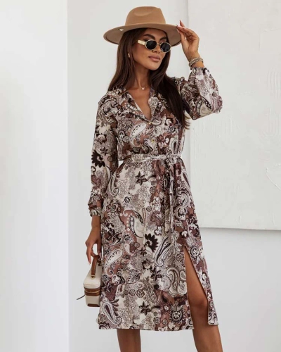 Жіноча принтована сукня міді Royalfashion