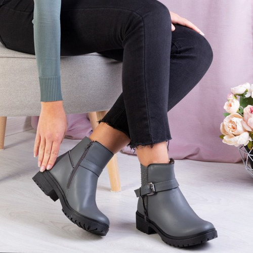 Сірі плоскі черевики Oh Lala - Взуття