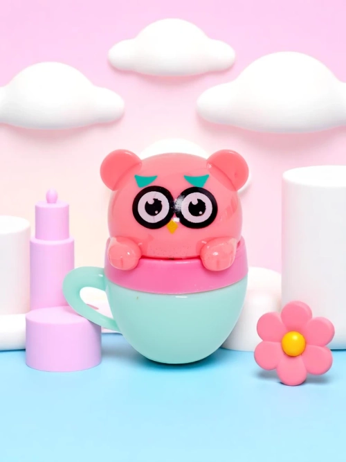 Дитячий бальзам для губ з ведмедиком у чашці – зволожує та відновлює