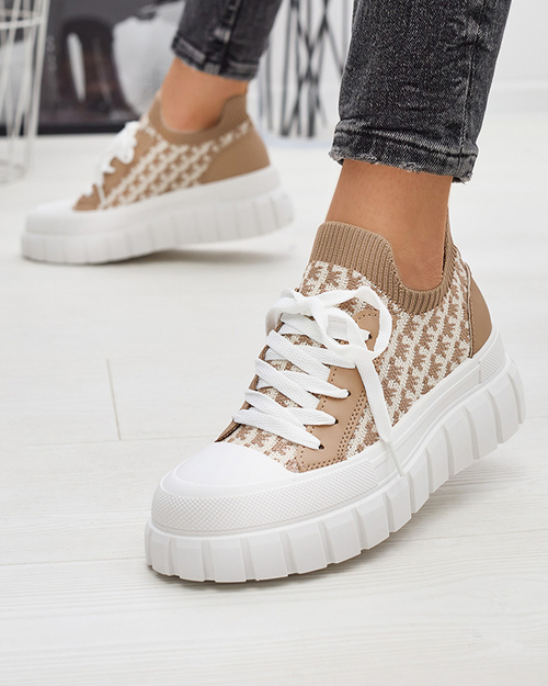 Світло-коричневі жіночі сліпони на шнурівці Efera - Взуття