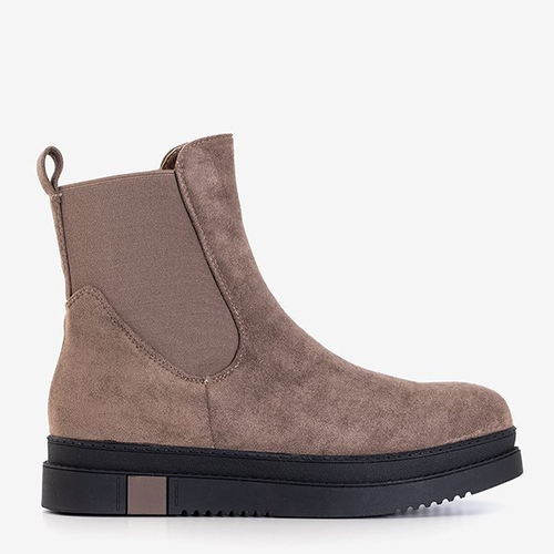 Коричневі жіночі черевики на платформі Mijagi - Взуття