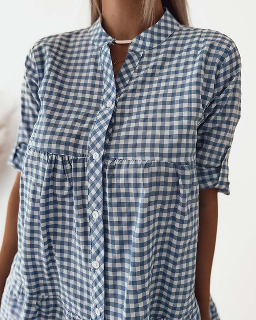 Жіноча картата міні-сукня Royalfashion