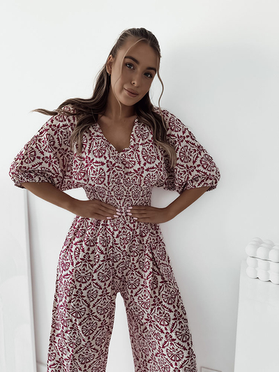 Royalfashion Vzorovaný dámský overal