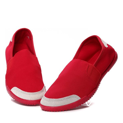 Czerwone sportowe slip on Alannah- Obuwie