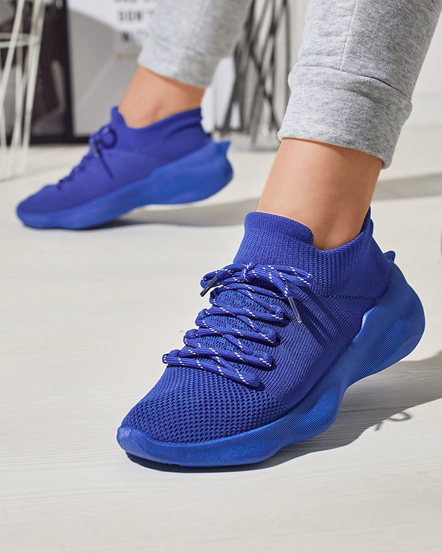 Cobaltová dámská sportovní obuv se šněrováním Oteva - Obuv