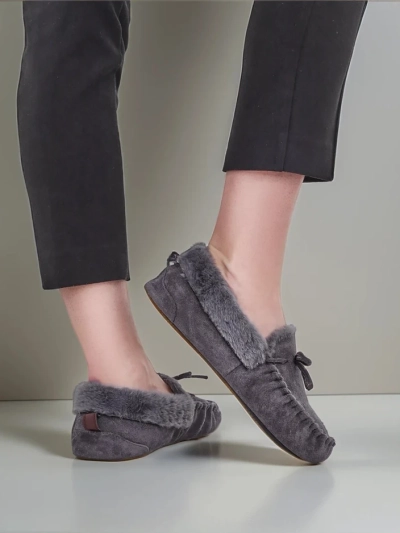 Royalfashion dámské mokasíny s kožešinou Ahtikes