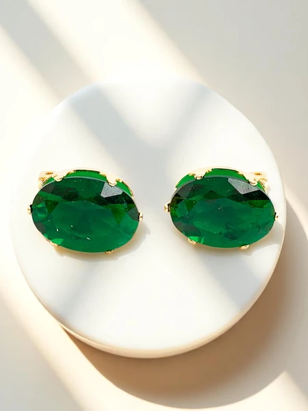 Royalfashion Dámské náušnice klipsy s krystaly