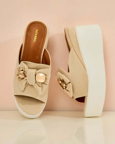 Royalfashion Жіночі шльопанці Dalimes на котурні