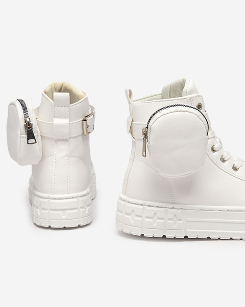 Жіноче спортивне взуття з еко-шкіри білого кольору Kolibs