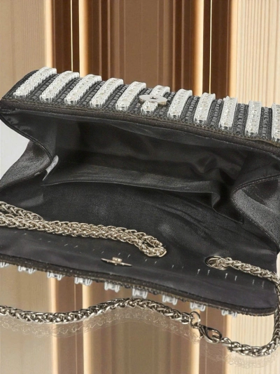Royalfashion Dámská psaníčko kabelka se zirkony Elira Dusk