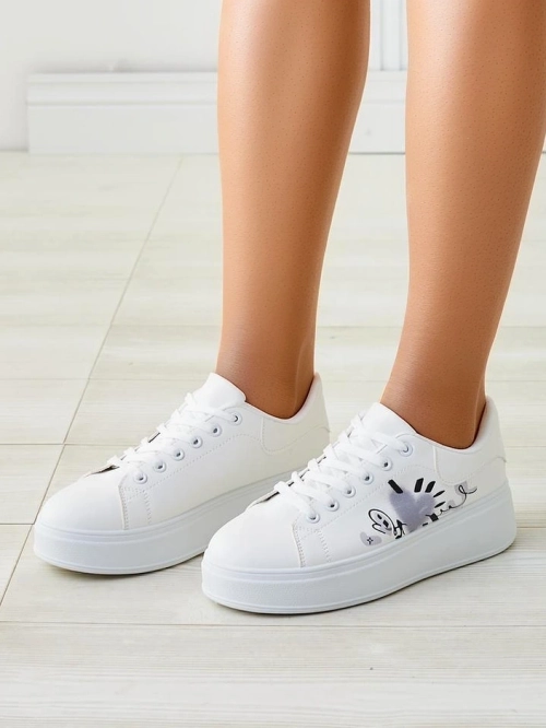 Жіночі кросівки на платформі Royalfashion з принтом Alcape