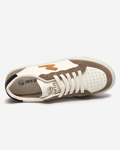 Bílé a hnědé sportovní tenisky pro ženy Rozzuci- Obuv