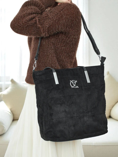 Жіноча сумка-шопер Caryenne з екозамші