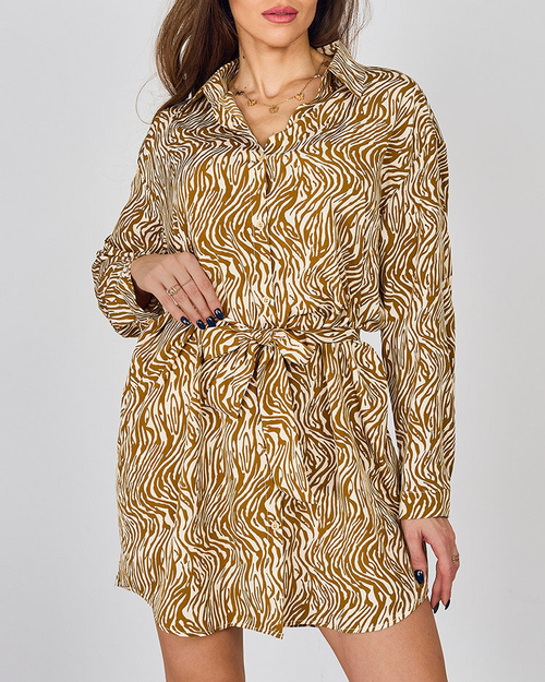 Жіноча міні-сукня Royalfashion з візерунком "зебра"