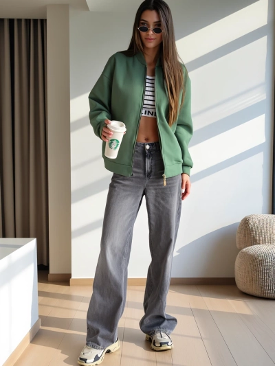 Royalfashion Bomber jacket na zip