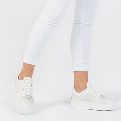 Біле спортивне взуття на платформі Salsa - Взуття 1