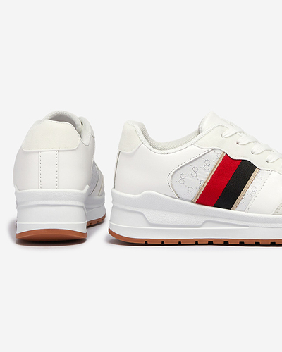 Dámská bílá šněrovací sportovní obuv Amnerri- Obuv