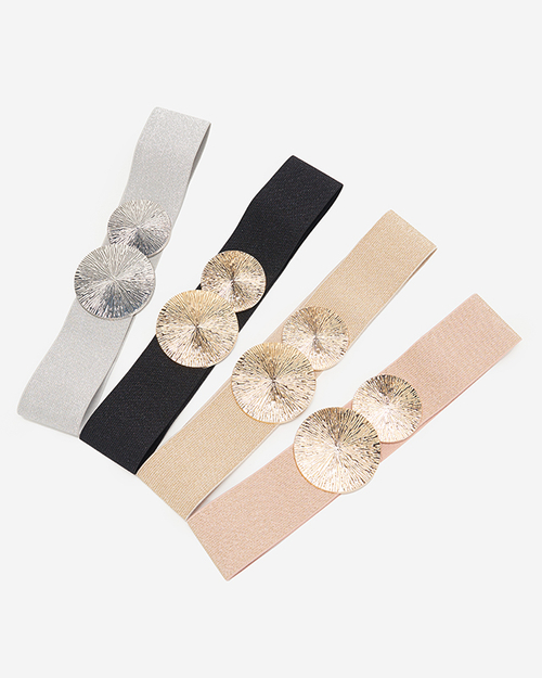 Жіночий широкий пояс із золотим блиском - Аксесуари