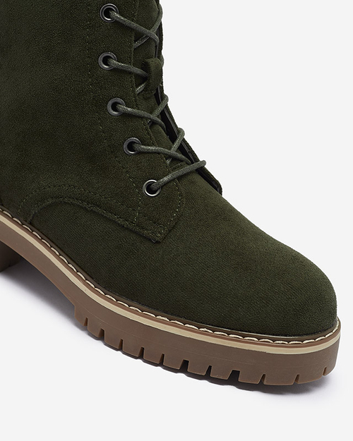 Зелені жіночі черевики-трапери Priviea - Взуття