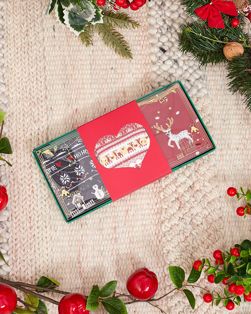 Шкарпетки різдвяні Royalfashion в коробці 3/уп