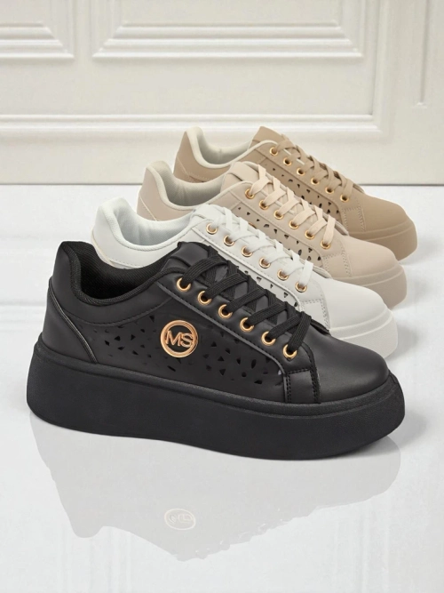 Aurelia Nero - Чорна платформа Royalfashion з екошкіри, модель LH201-8