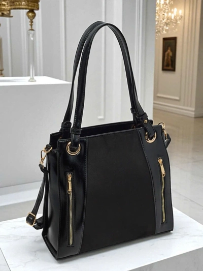 Dámská shopper kabelka z eko kůže Silent Raven